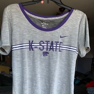 EUC Nike women’s athletic tee, K-State, sz S
